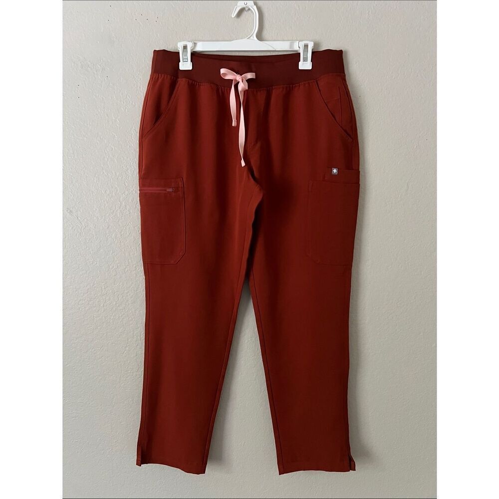 NWOT FIGS Limited Edition Yola Pants in Auburn Orange in Size L